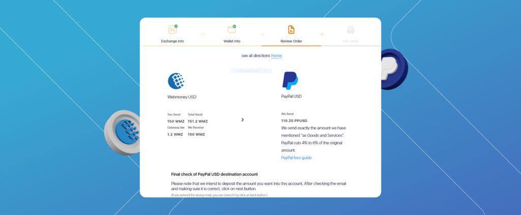 How to Exchange WebMoney to PayPal 3